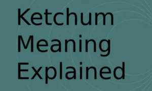 Ketchum Meaning