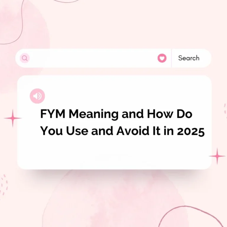 FYM meaning