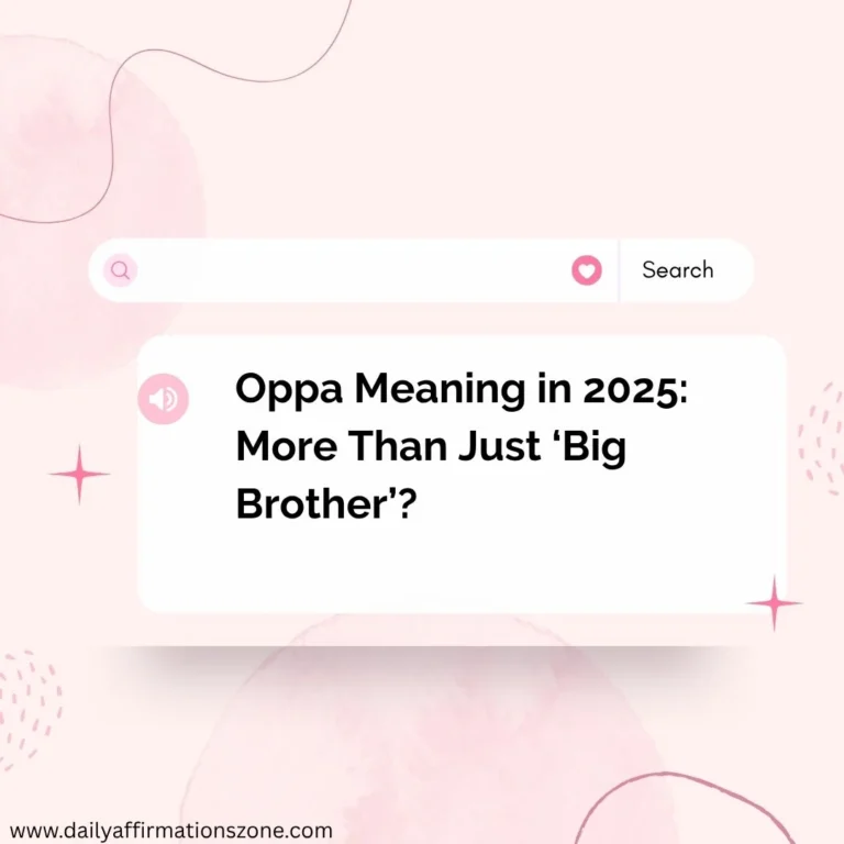 Oppa Meaning in 2025: More Than Just ‘Big Brother’?